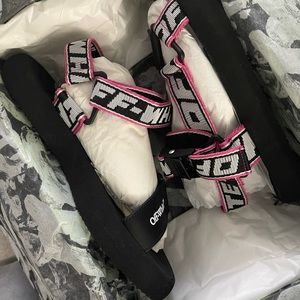 Off white sandals. Never worn.